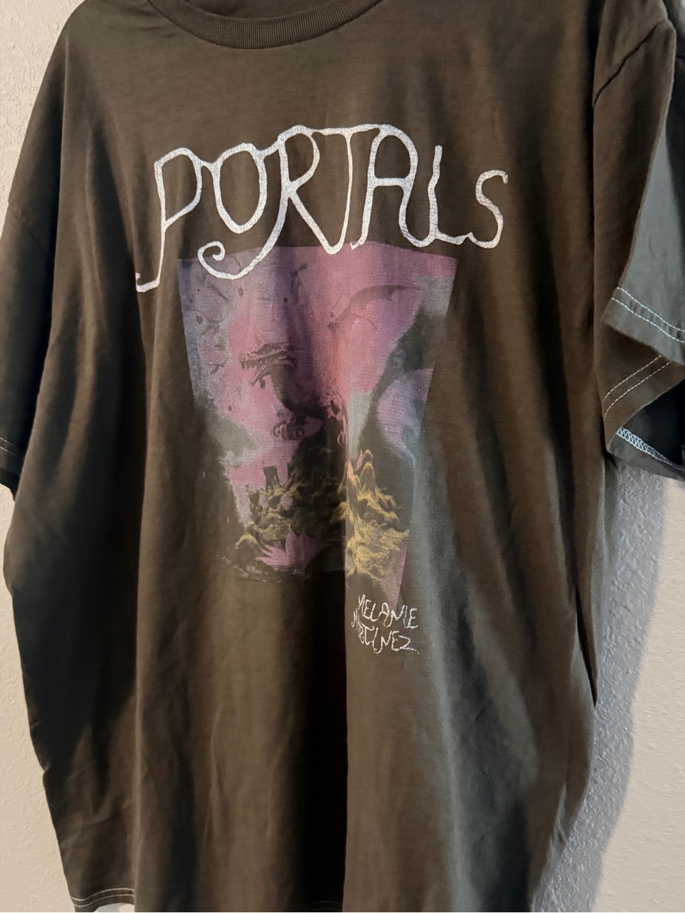 Women’s Brown Melanie Martinez Portal Dragon Short Sleeve T-shirt